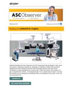 February 2021 – Moving your total joints to the ASC?