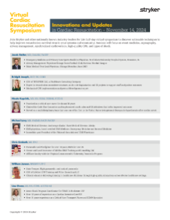 Virtual Cardiac Resuscitation Symposium 2024 Speaker Flyer