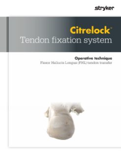 Citrelock Tendon Fixation (FHL) | Operative Technique