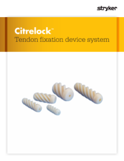 Citrelock Tendon Fixation | Brochure