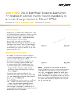 Use of EasyFuse Staple in LapiCotton Arthrodesis…