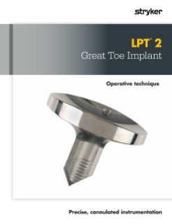 LPT 2 Great Toe Implant | Operative technique