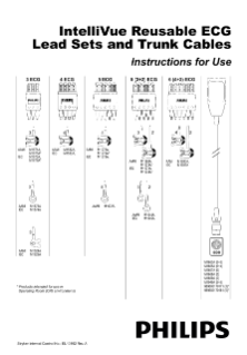 IntelliVue Reusable ECG Lead Sets and Trunk Cables