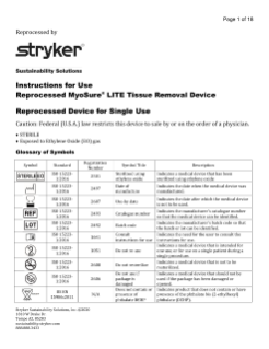  Reprocessed MyoSure LITE Tissue Removal Device 