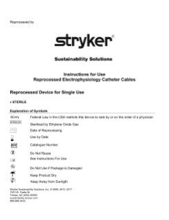 Reprocessed  EP Catheter Cables