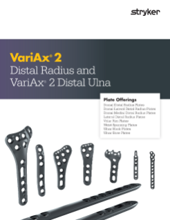 VariAx2 Distal Radius and Distal Ulna Sell Sheet
